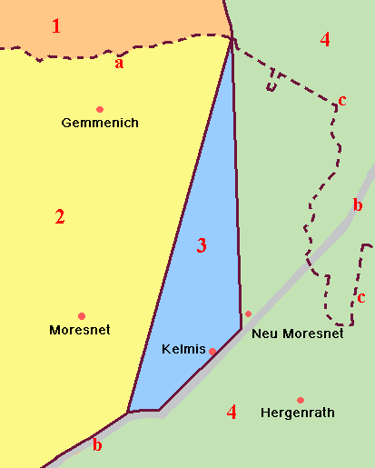 Location of Moresnet
