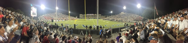 Panoramic of the 2015 Old Dominion vs NC State football game