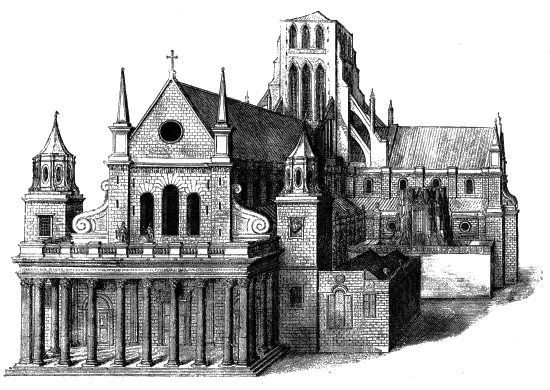 Classical-style West Front by Inigo Jones added between 1630 and 1666