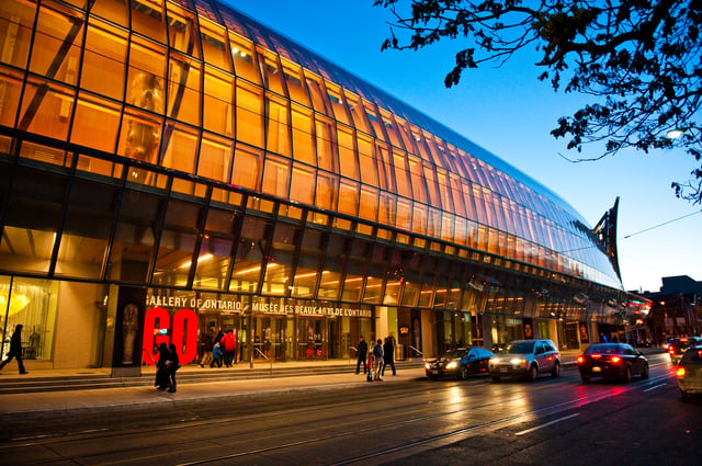 The Art Gallery of Ontario is an art museum and the second most visited museum in Toronto.