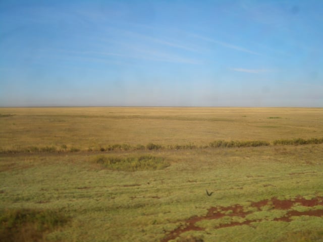 Kazakh steppe in the Akmola Region