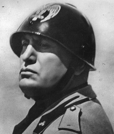 Mussolini in a portrait