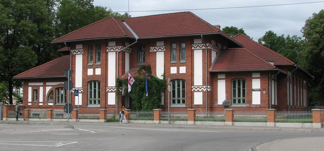 Building of the Estonian Students' Society in Tartu. It is considered to be the first example of Estonian national architecture. The Treaty of Tartu between Finland and Soviet Russia was signed in the building in 1920.
