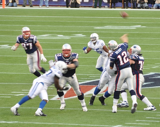 The Pats facing the Colts in 2011