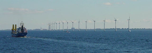 Middelgrunden, an offshore wind farm near Copenhagen