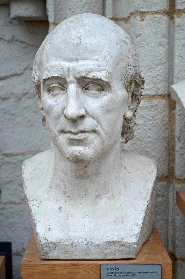 Bust of Sieyès by David d'Angers (1838).