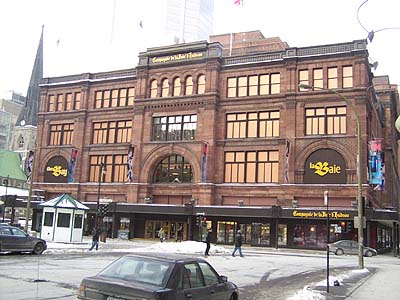 The Hudson's Bay Company building in Montreal
