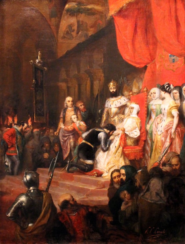 The Coronation of Inês de Castro in 1361, by Pierre-Charles Comte.