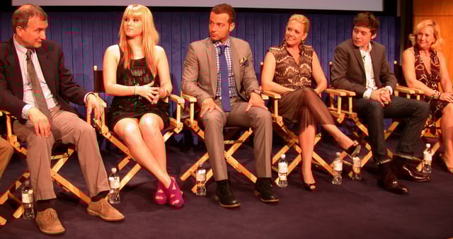 The cast and crew of Melissa & Joey