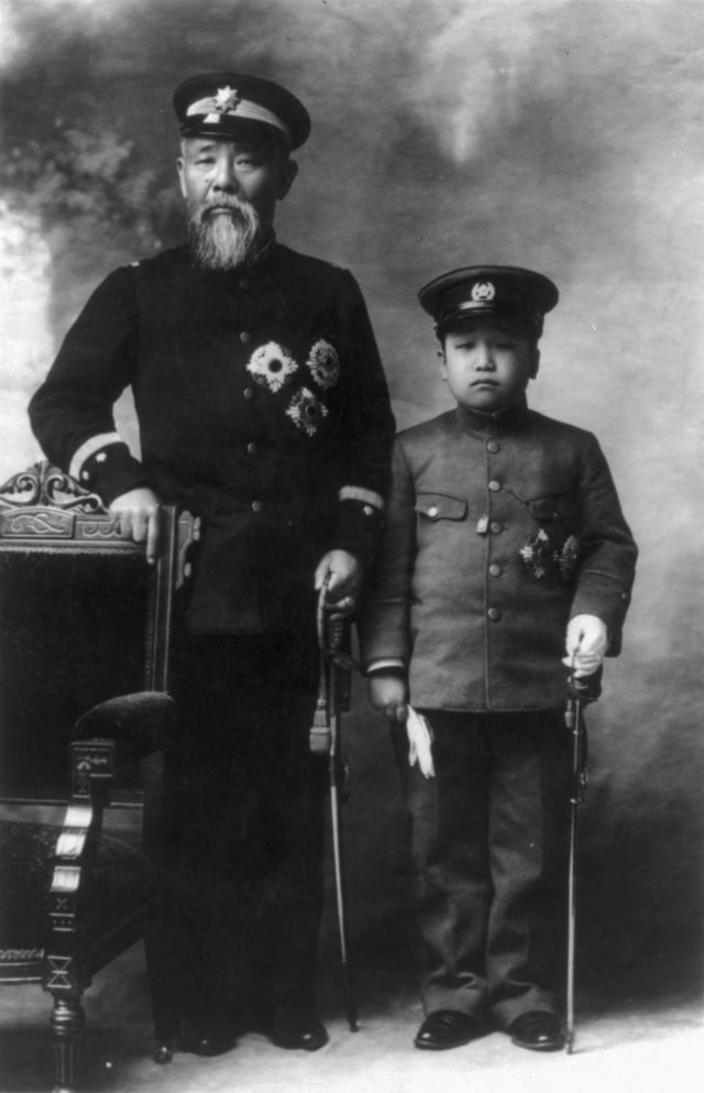 Prince Itō and the Crown Prince of Korea Yi Un