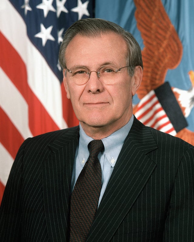 Donald Rumsfeld, 21st United States Secretary of Defense (2001–2006)