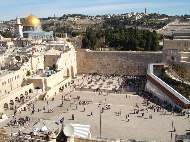 The Western Wall and the Dome of the Rock, Jerusalem