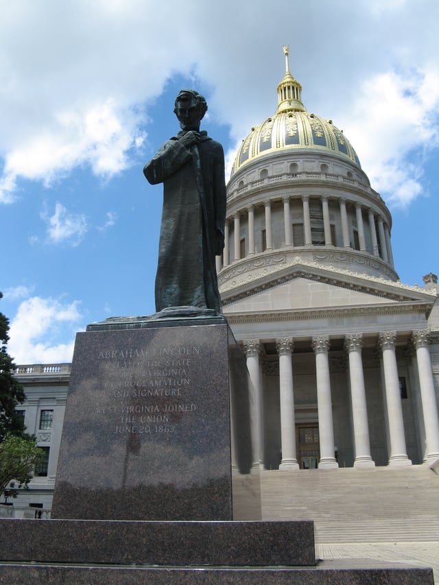 Abraham Lincoln Walks at Midnight, a statue on the grounds of the West Virginia State Capitol