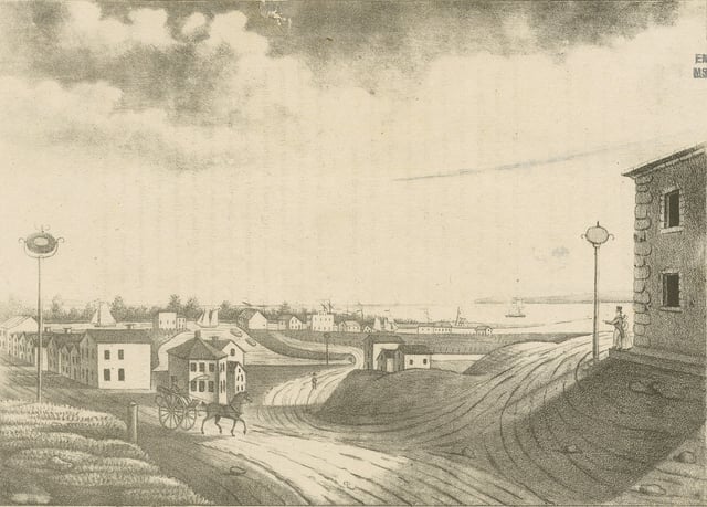 Early view of Buffalo's harbour