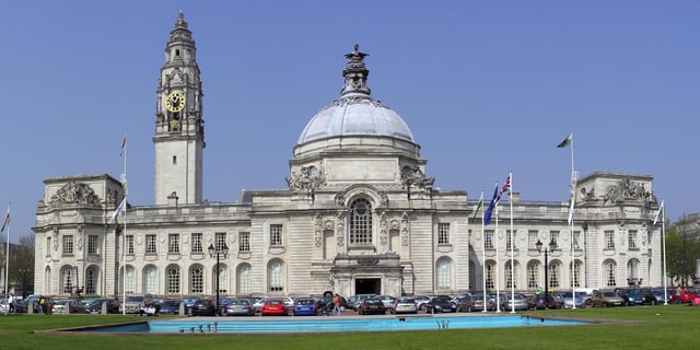 Cardiff City Hall in Cathays Park