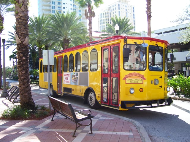 Trolley serving Downtown