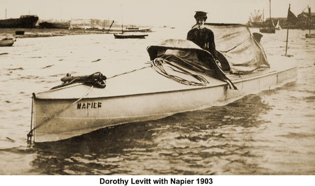 Dorothy Levitt won the first Harmsworth Cup, driving the Napier motor yacht in 1903