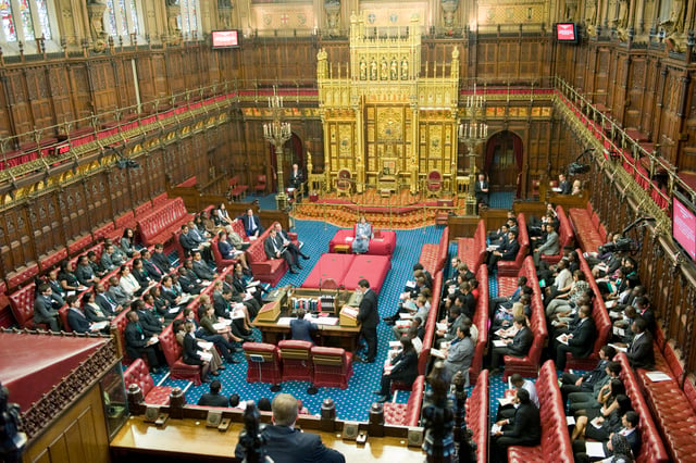The House of Lords is a chamber mostly appointed by the Prime Minister, loosely based on the Lords' expertise, achievement, or political affiliation. Since the abolition of most hereditary peers, there has been ongoing debate about whether or how to elect the House of Lords.