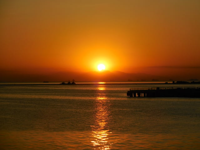 The Manila Bay sunset