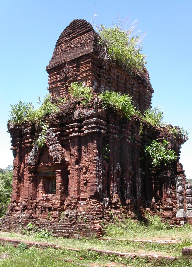 Partially ruined Mỹ Sơn Hindu temple complex, Vietnam.