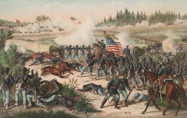 The Battle of Olustee during the American Civil War, 1864
