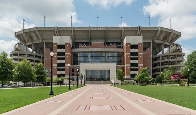 Bryant–Denny Stadium at the University of Alabama in Tuscaloosa