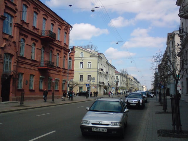 A street in central Minsk