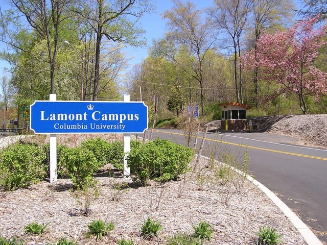 Lamont Campus entrance in Palisades, New York