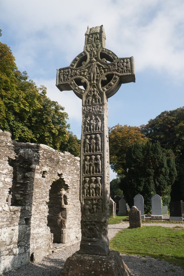 Medieval high cross at Monasterboice