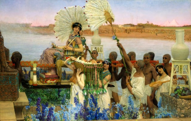 The Finding of Moses, painting by Sir Lawrence Alma-Tadema, 1904