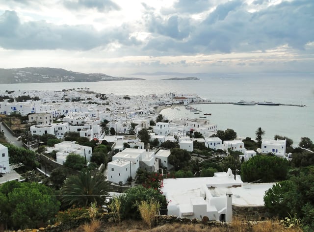 The town of Mykonos, part of the Cyclades