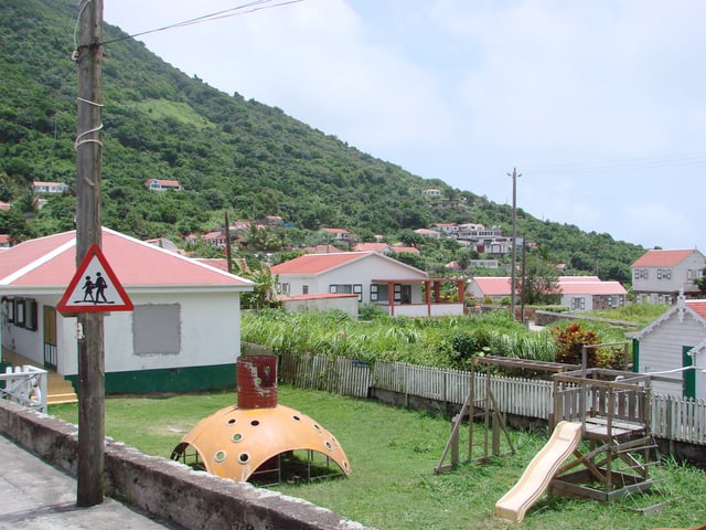 A playground on Saba