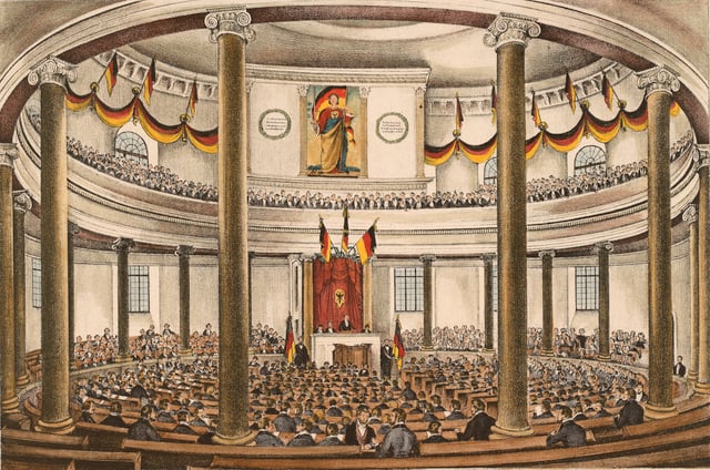 National assembly's meeting in St. Paul's Church