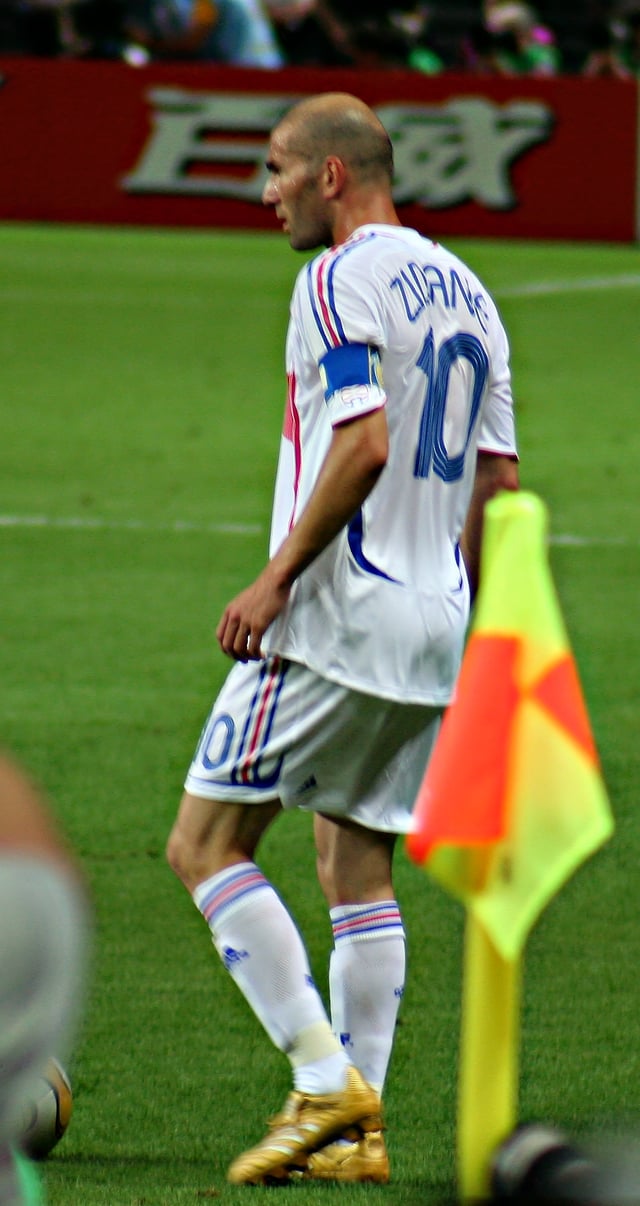 Zidane during the 2006 World Cup Final