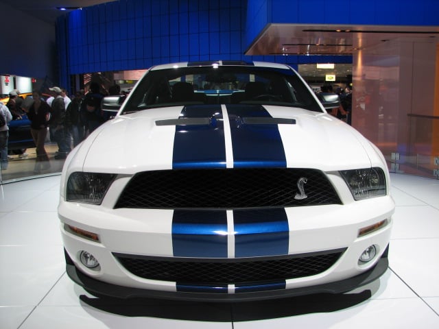 Michigan is the center of the American automotive industry. Pictured is the Ford Shelby GT500 at the North American International Auto Show in Detroit. The GT500 is manufactured in Ford's Flat Rock, Michigan, assembly plant.