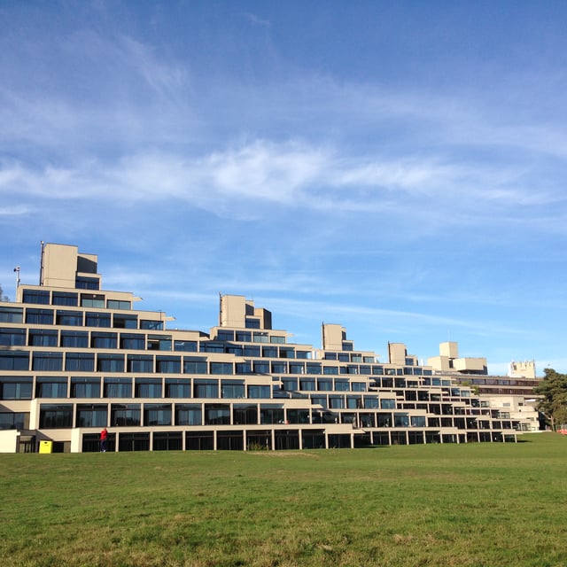 UEA's Brutalist ziggurats. The university opened in 1963.