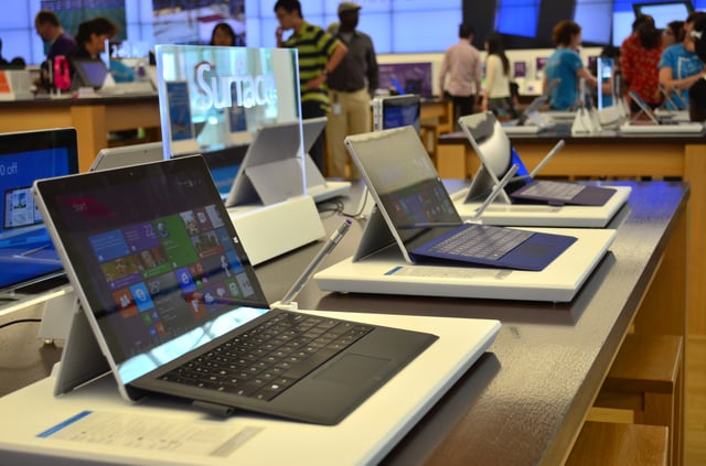 Surface Pro 3, part of the Surface series of laplets by Microsoft