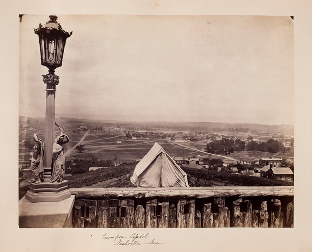 View from the Tennessee State Capitol ca. 1865