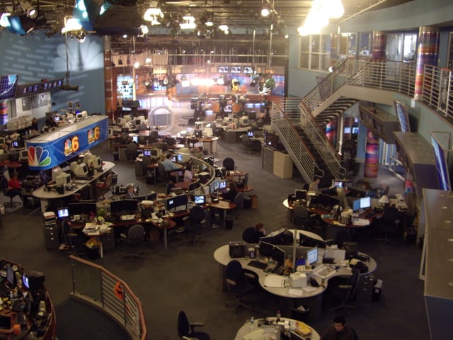 WTVJ's newsroom.