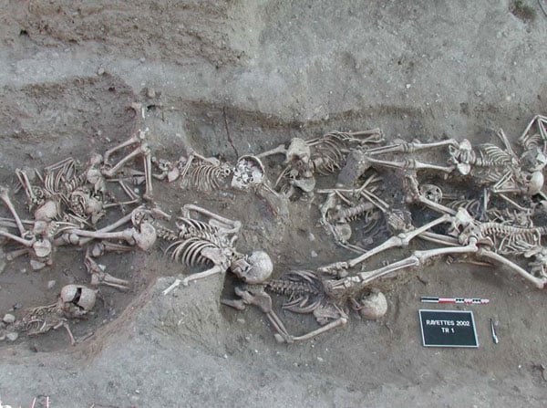 Skeletons in a mass grave from 1720–1721 in Martigues, France, yielded molecular evidence of the orientalis strain of Yersinia pestis, the organism responsible for bubonic plague. The second pandemic of bubonic plague was active in Europe from 1347, the beginning of the Black Death, until 1750.