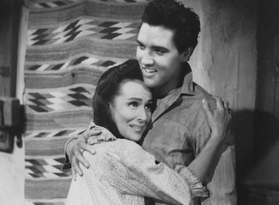 Del Río with Elvis Presley in Flaming Star (1960)