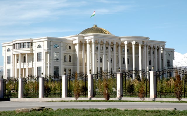 The Palace of Nations in Dushanbe