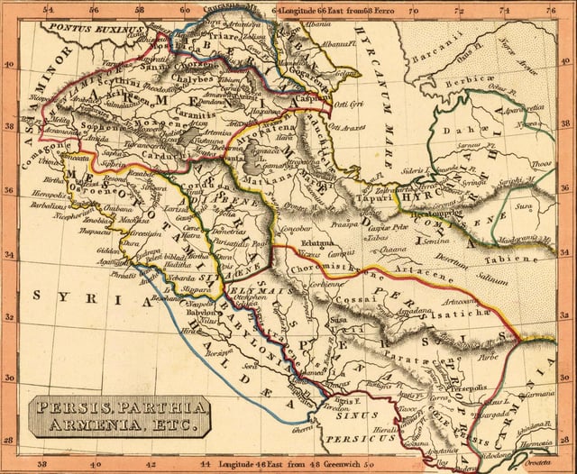 Persis, Parthia, Armenia. Rest Fenner, published in 1835.