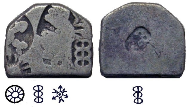 A punch-marked Coin of Ashoka