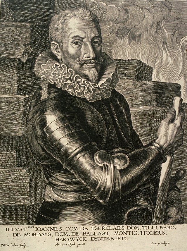 Johann Tserclaes, Count of Tilly, commander of the Imperial, Spanish, and Bavarian armies