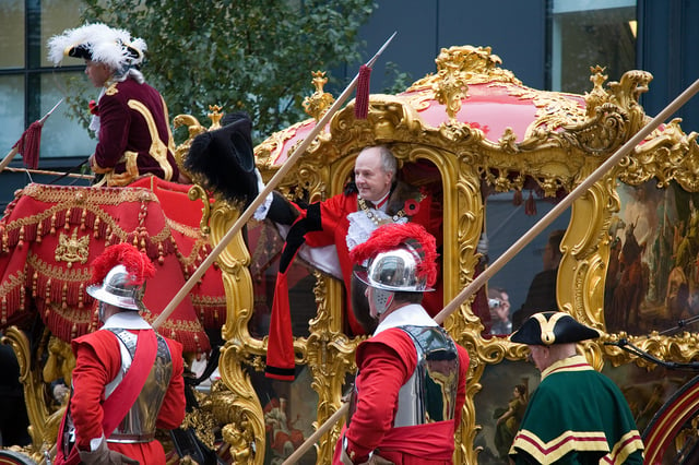 John Stuttard, Lord Mayor of the City of London 2006–2007, during the Lord Mayor's Show of 2006.