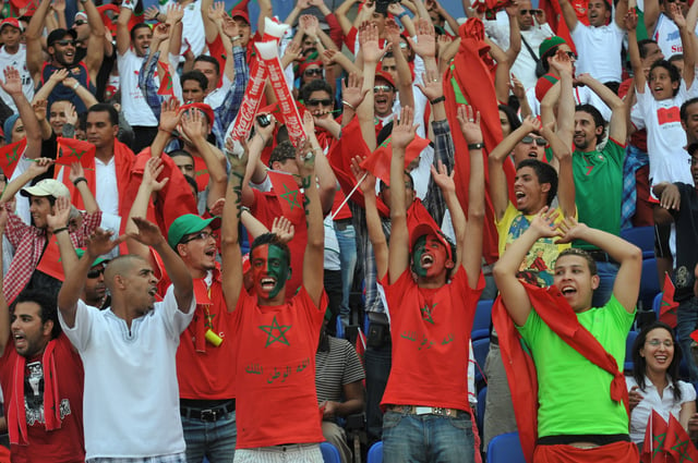Moroccan football fans