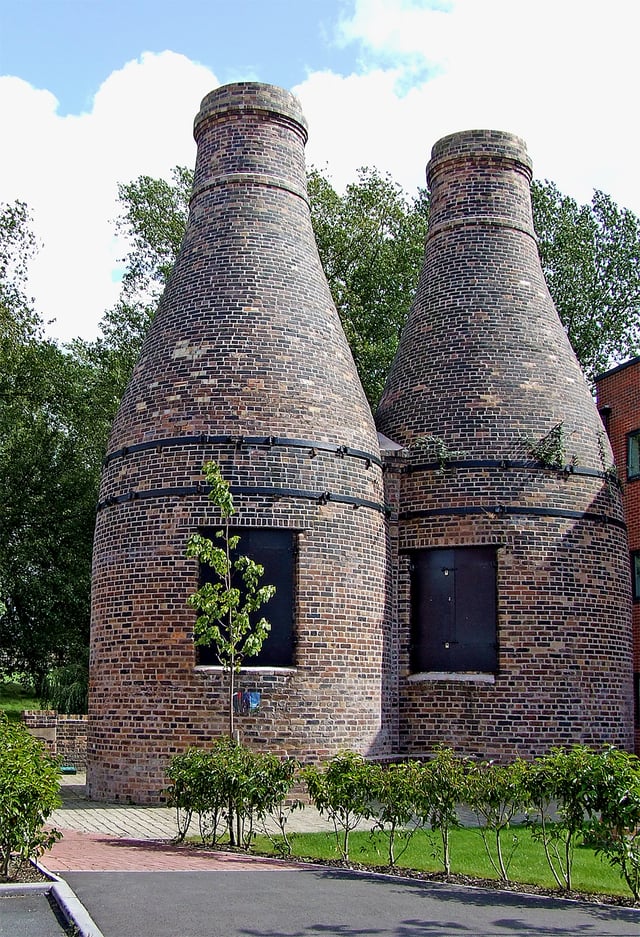 Restored bottle kilns, Stoke-on-Trent