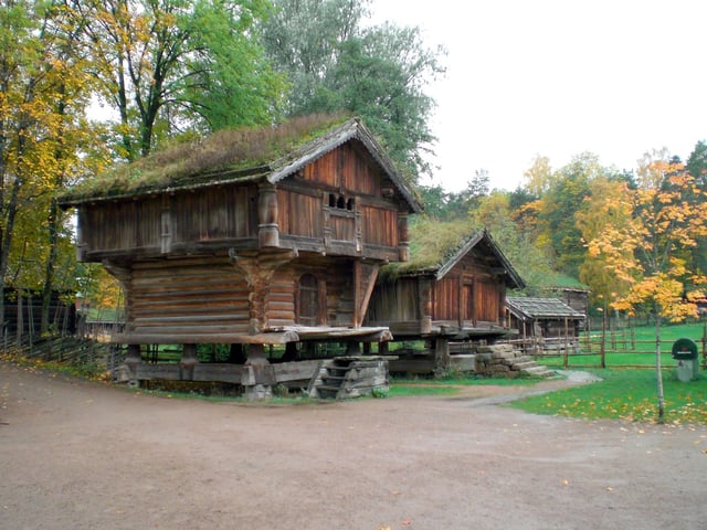 Historic buildings at Norsk Folkemuseum