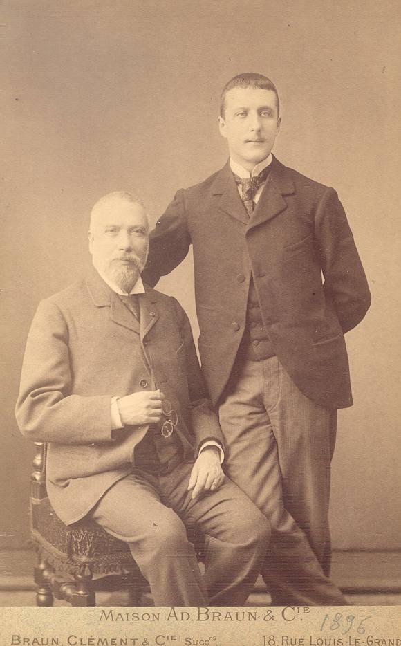 Constantin Caratheodory with his father.